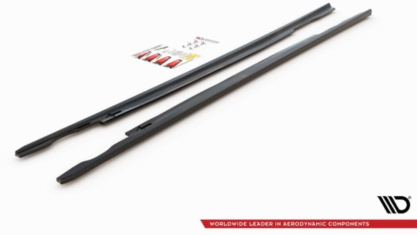 MAXTON DESIGN - Lišty pod prahy Volkswagen Passat B8 , Čierny lesk – Obrázok 6