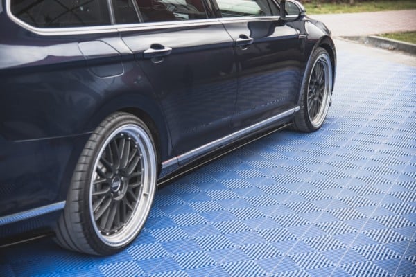 MAXTON DESIGN - Lišty pod prahy Volkswagen Passat B8 , Čierny lesk – Obrázok 3