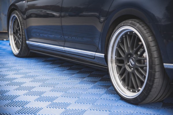 MAXTON DESIGN - Lišty pod prahy Volkswagen Passat B8 , Čierny lesk – Obrázok 4