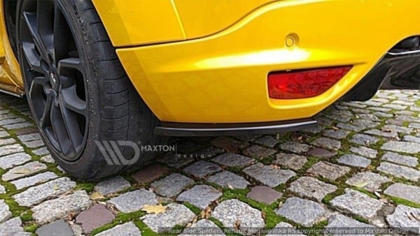 MAXTON DESIGN - Bočné difúzory zadného náraznika RENAULT MEGANE 3 RS , Čierny lesk