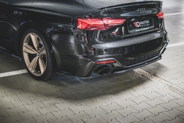 MAXTON DESIGN - Stredový spoiler pod zadný náraznik Audi RS5 F5 Facelift , Čierny lesk – Obrázok 4