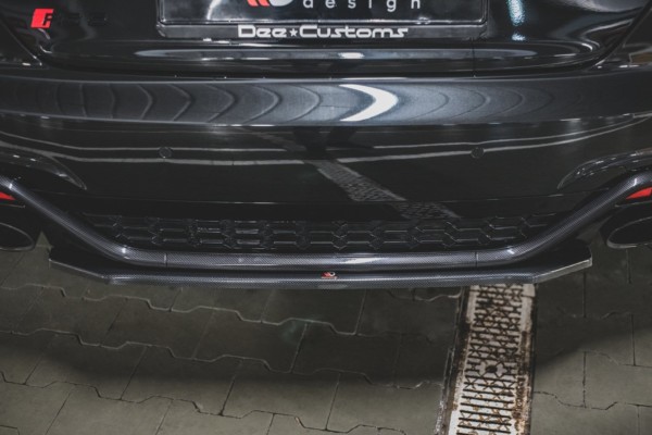 MAXTON DESIGN - Stredový spoiler pod zadný náraznik Audi RS5 F5 Facelift , Čierny lesk – Obrázok 5