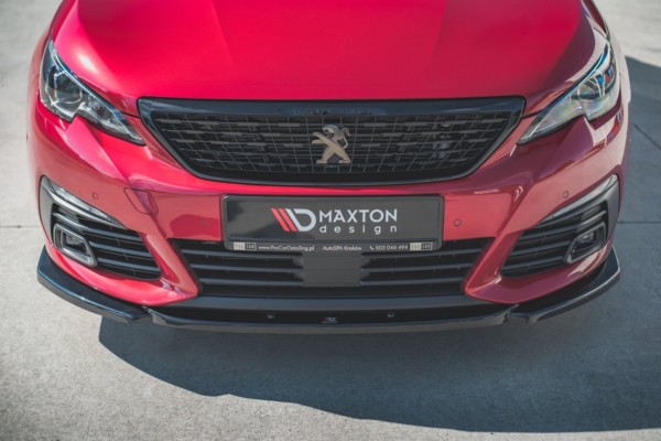 MAXTON DESIGN - Spoiler pod Predný náraznik   V.2 Peugeot 308 GT Mk2 Facelift , Čierny lesk 


, – Obrázok 5