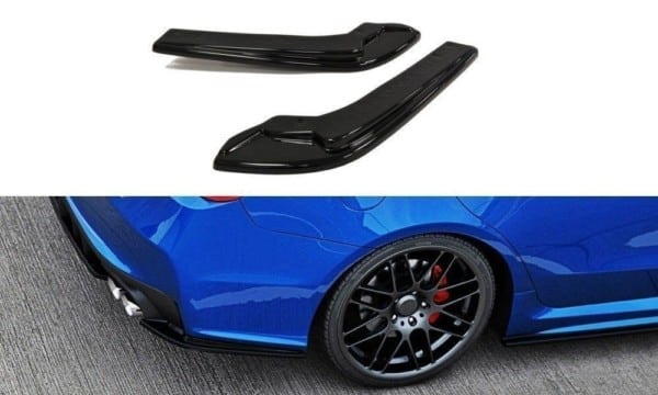 MAXTON DESIGN - Bočné difúzory zadného náraznika SUBARU WRX STI , Čierny lesk