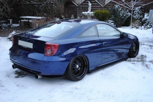 MAXTON DESIGN - Bočné difúzory zadného náraznika TOYOTA CELICA T23 PREFACE , Čierny lesk – Obrázok 4