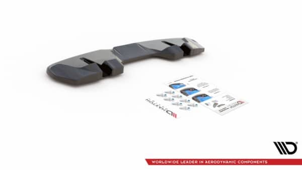 MAXTON DESIGN - Stredový spoiler pod zadný náraznik Ford Mustang GT Mk6 Facelift , Čierny lesk – Obrázok 7