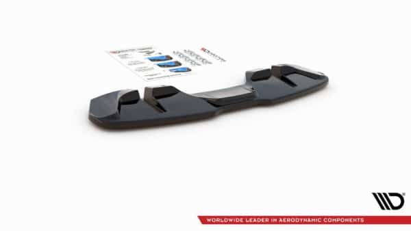 MAXTON DESIGN - Stredový spoiler pod zadný náraznik Ford Mustang GT Mk6 Facelift , Čierny lesk – Obrázok 6