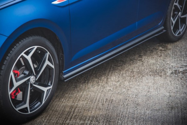 MAXTON DESIGN - Racing Durability Lišty pod prahy Volkswagen Polo GTI Mk6 , čierna matná – Obrázok 2