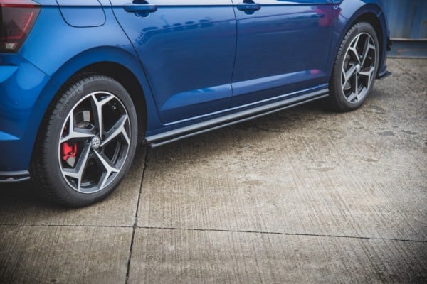 MAXTON DESIGN - Racing Durability Lišty pod prahy Volkswagen Polo GTI Mk6 , čierna matná – Obrázok 4