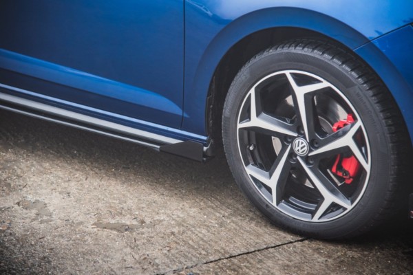 MAXTON DESIGN - Racing Durability Lišty pod prahy + Splitre Volkswagen Polo GTI Mk6 , čierna matná – Obrázok 2