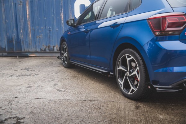 MAXTON DESIGN - Racing Durability Lišty pod prahy + Splitre Volkswagen Polo GTI Mk6 , čierna matná – Obrázok 4