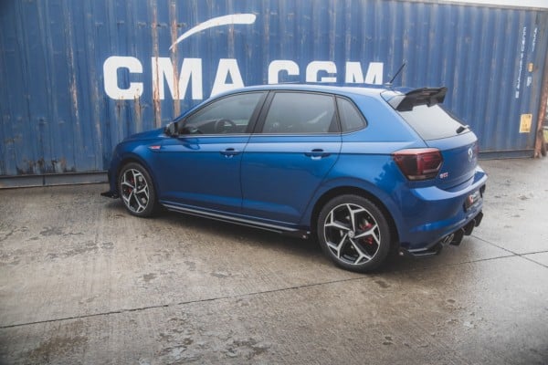 MAXTON DESIGN - Racing Durability Lišty pod prahy + Splitre Volkswagen Polo GTI Mk6 , čierna matná – Obrázok 5