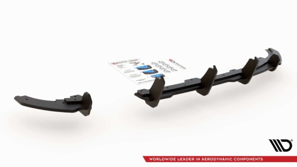 MAXTON DESIGN - Racing Durability Difúzor zadného náraznika  Volkswagen Polo GTI Mk6 , Čierna matná – Obrázok 6