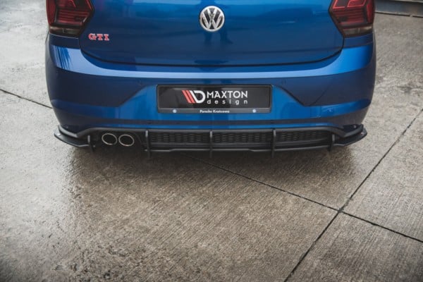 MAXTON DESIGN - Racing Durability Difúzor zadného náraznika  Volkswagen Polo GTI Mk6 , Čierna matná – Obrázok 2