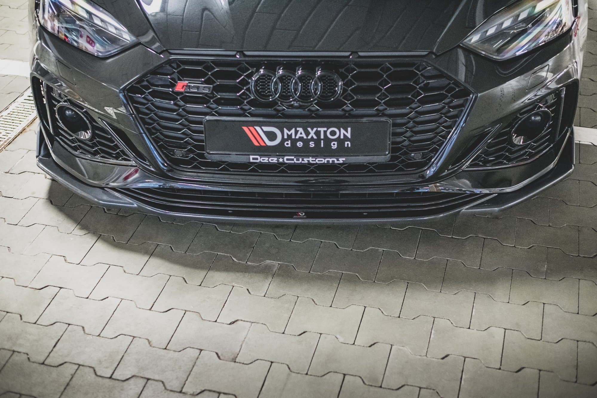 MAXTON DESIGN - Spoiler pod Predný náraznik + Splitre V.1 Audi RS5 F5 Facelift , Čierny lesk
Plus – Obrázok 5
