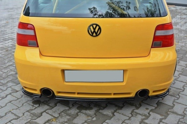 MAXTON DESIGN - Bočné difúzory zadného náraznika VW GOLF IV R32 , Čierny lesk – Obrázok 4