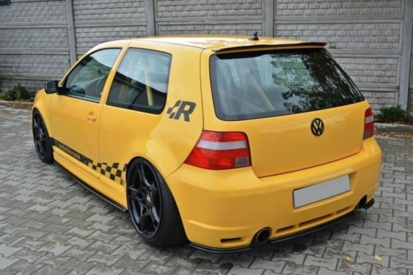 MAXTON DESIGN - Bočné difúzory zadného náraznika VW GOLF IV R32 , Čierny lesk – Obrázok 5