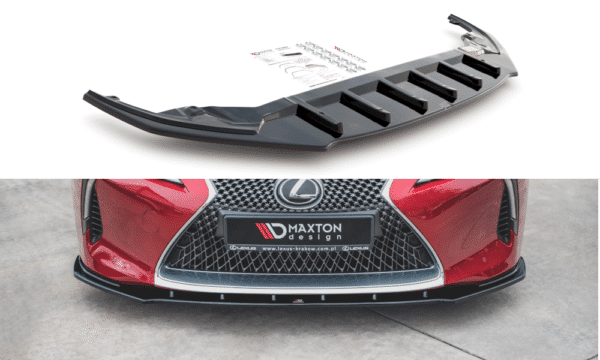 MAXTON DESIGN - Spoiler pod Predný náraznik   V.1 Lexus LC 500 , Čierny lesk 


,
