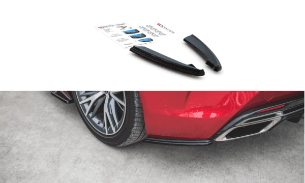MAXTON DESIGN - Bočné difúzory zadného náraznika Lexus LC 500 , Čierny lesk ,