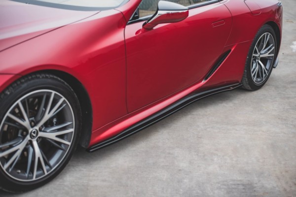 MAXTON DESIGN - Lišty pod prahy Lexus LC 500 , Čierny lesk – Obrázok 2
