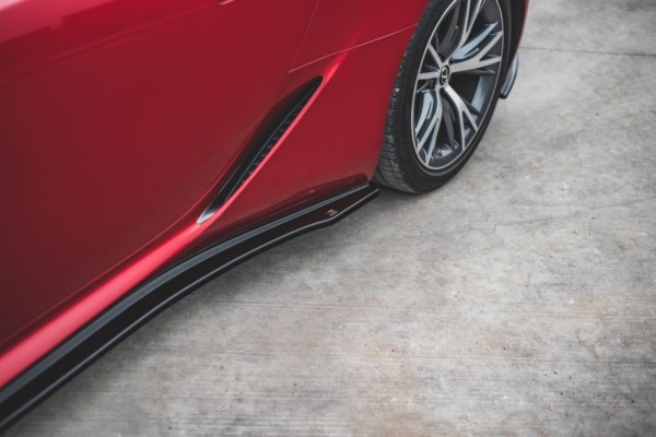 MAXTON DESIGN - Lišty pod prahy Lexus LC 500 , Čierny lesk – Obrázok 3