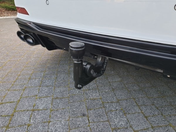 MAXTON DESIGN - Difúzor zadného náraznika  + Výfuk - koncovky Audi A6 C8 S-Line , Čierny lesk  ,Chrome – Obrázok 4