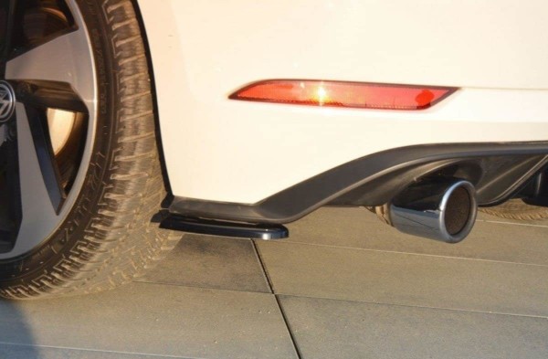 MAXTON DESIGN - Bočné difúzory zadného náraznika VW GOLF VII GTI FACELIFT , Čierny lesk – Obrázok 4