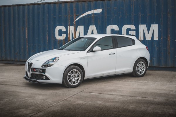 MAXTON DESIGN - Lišty pod prahy Alfa Romeo Giulietta Facelift , Čierny lesk – Obrázok 3