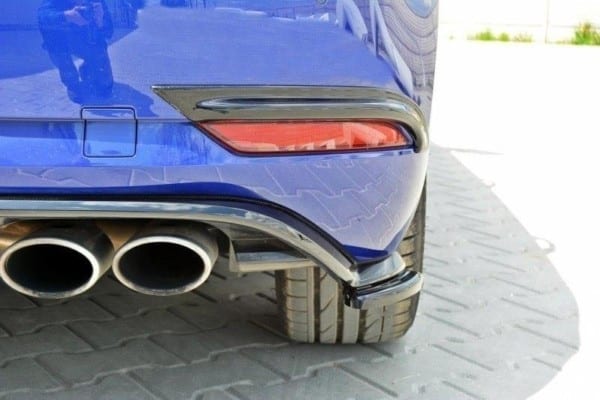 MAXTON DESIGN - Bočné difúzory zadného náraznika VW Golf 7 R / R-Line Facelift , Čierny lesk – Obrázok 3