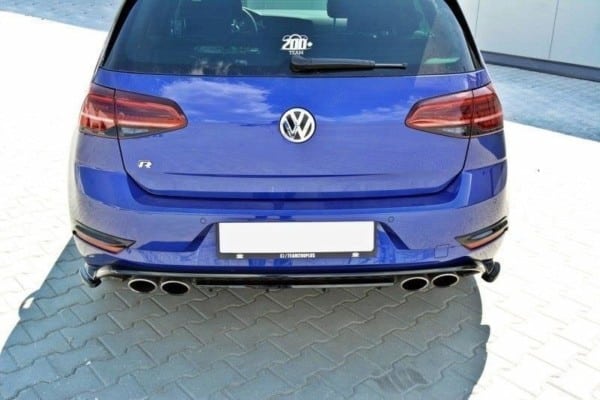 MAXTON DESIGN - Bočné difúzory zadného náraznika VW Golf 7 R / R-Line Facelift , Čierny lesk – Obrázok 4