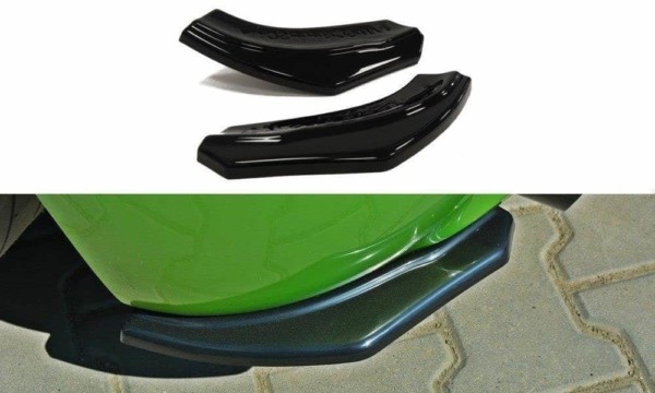 MAXTON DESIGN - Bočné difúzory zadného náraznika VW SCIROCCO R , Čierny lesk