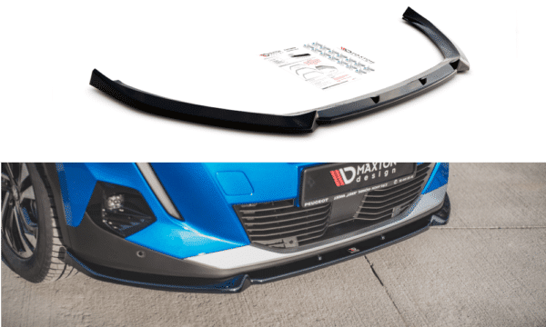 MAXTON DESIGN - Spoiler pod Predný náraznik   V.1 Peugeot 2008 Mk2 , Čierny lesk 


,