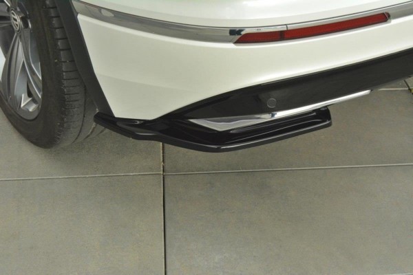 MAXTON DESIGN - Bočné difúzory zadného náraznika Vw Tiguan Mk2 R-Line , Čierny lesk – Obrázok 3