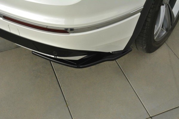 MAXTON DESIGN - Bočné difúzory zadného náraznika Vw Tiguan Mk2 R-Line , Čierny lesk – Obrázok 4