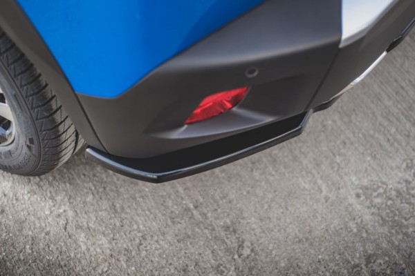 MAXTON DESIGN - Stredový spoiler pod zadný náraznik (with vertical bars) Peugeot 2008 Mk2 , Čierny lesk – Obrázok 3