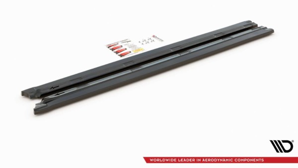 MAXTON DESIGN - Lišty pod prahy Peugeot 2008 Mk2 , Čierny lesk – Obrázok 6