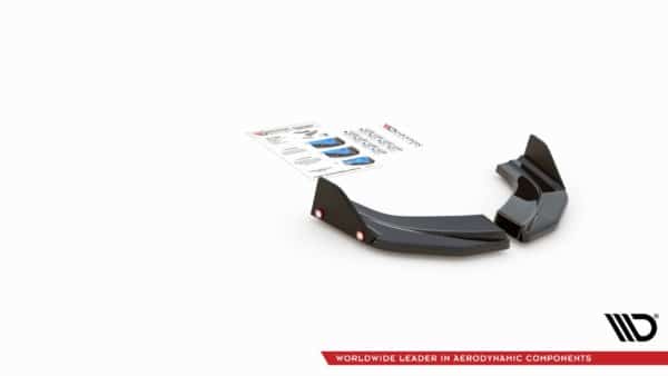 MAXTON DESIGN - Bočné difúzory zadného náraznika + Splitre V.6 Hyundai I30 N Mk3 Hatchback , Čierny lesk , – Obrázok 6