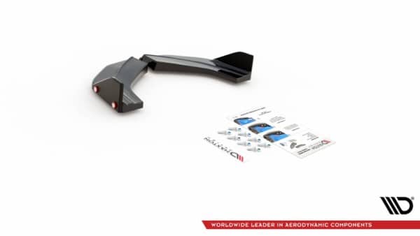 MAXTON DESIGN - Bočné difúzory zadného náraznika + Splitre V.6 Hyundai I30 N Mk3 Hatchback , Čierny lesk , – Obrázok 7