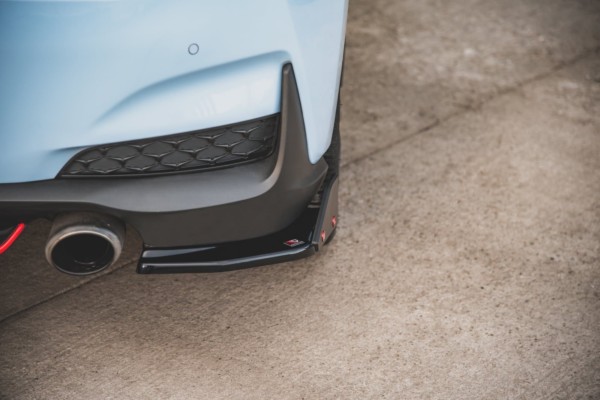 MAXTON DESIGN - Bočné difúzory zadného náraznika + Splitre V.6 Hyundai I30 N Mk3 Hatchback , Čierny lesk , – Obrázok 3