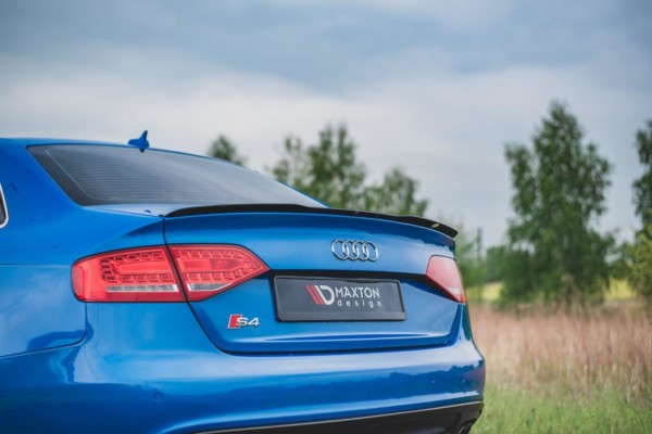 MAXTON DESIGN - Predlženie spoilera  Audi A4 / A4 S-Line B8 / B8 FL Sedan , Čierny lesk – Obrázok 2