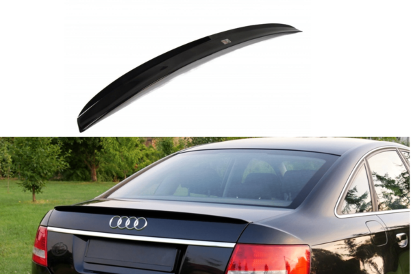 MAXTON DESIGN - Predlženie spoilera  Audi A6 S-line C6 Sedan , 
Čierny lesk
