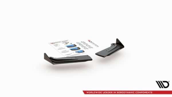 MAXTON DESIGN - Racing Durability Bočné difúzory zadného náraznika + Splitre Toyota GR Yaris Mk4 , Black + Gloss Flaps – Obrázok 6
