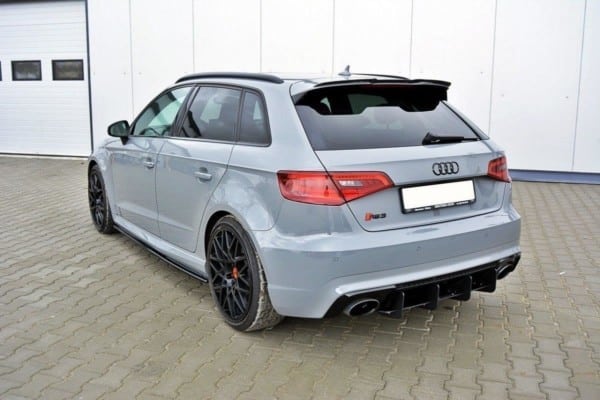 MAXTON DESIGN - Predlženie spoilera  V.1 Audi RS3 8V / 8V FL Sportback , 
Čierny lesk – Obrázok 4