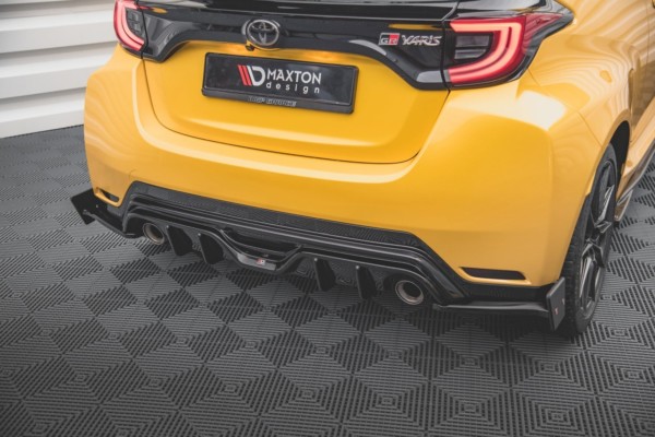 MAXTON DESIGN - Bočné difúzory zadného náraznika + Splitre V.4 Toyota GR Yaris Mk4 , Čierny lesk – Obrázok 3