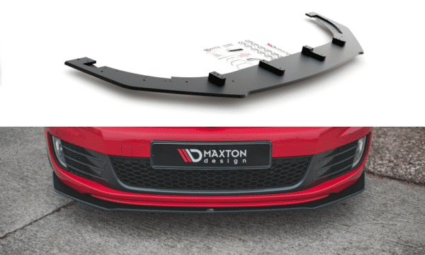 MAXTON DESIGN - Racing Durability Spoiler pod Predný náraznik   V.3 Volkswagen Golf GTI Mk6 , Black
