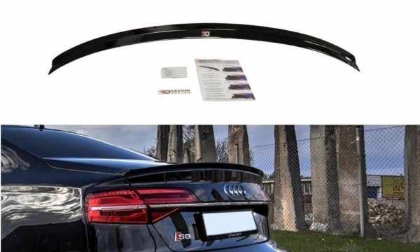 MAXTON DESIGN - Predlženie spoilera  Audi S8 D4 FL , Čierny lesk Čierny lesk