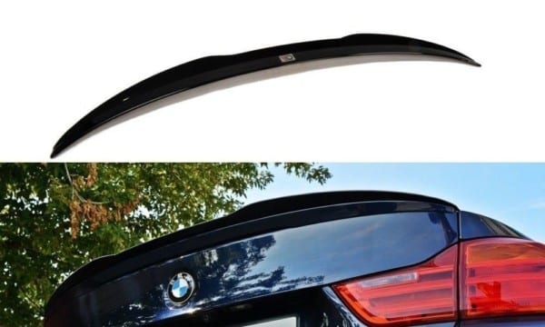 MAXTON DESIGN - Predlženie spoilera  vhodné pre BMW 4 F32 M-Performance , Čierny lesk