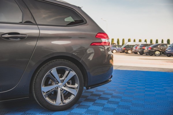 MAXTON DESIGN - Bočné difúzory zadného náraznika V.2 Peugeot 308 SW Mk2, Čierny lesk , – Obrázok 5