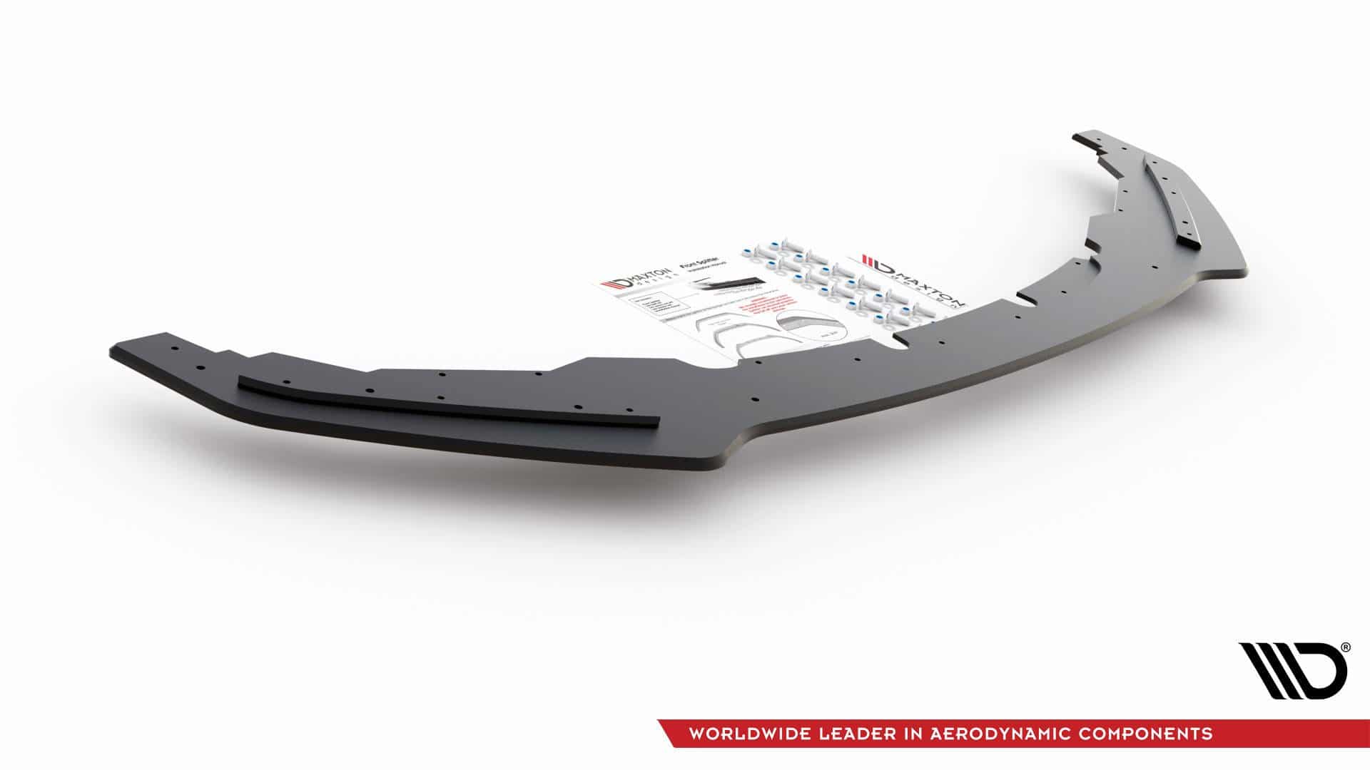 MAXTON DESIGN - Racing Durability Spoiler pod Predný náraznik vhodné pre BMW M135i F20 , Black – Obrázok 6