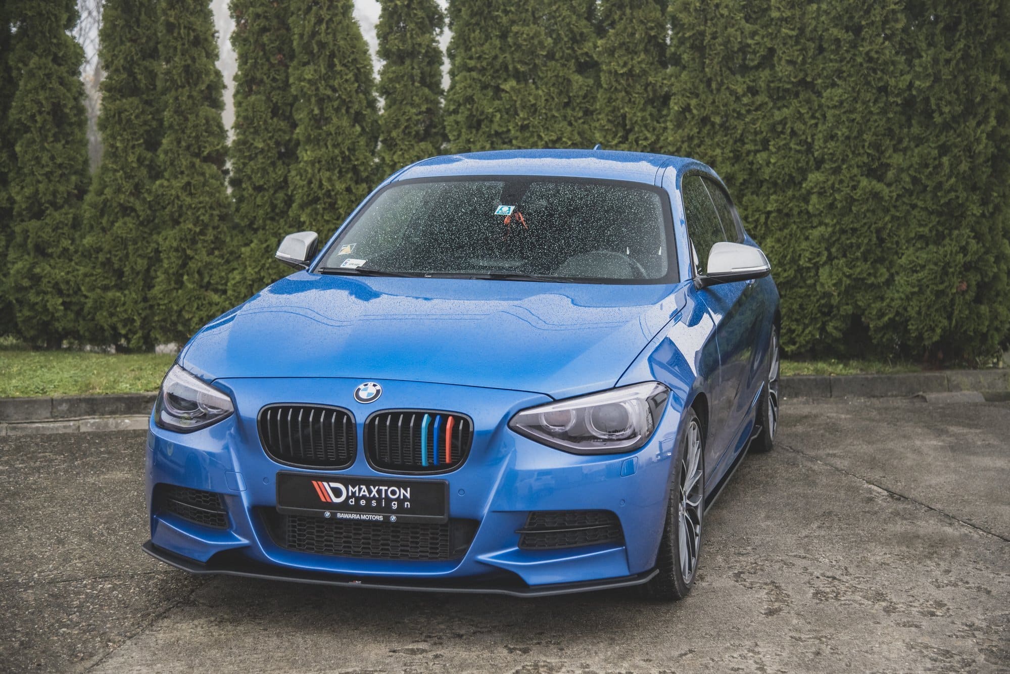 MAXTON DESIGN - Racing Durability Spoiler pod Predný náraznik vhodné pre BMW M135i F20 , Black – Obrázok 2